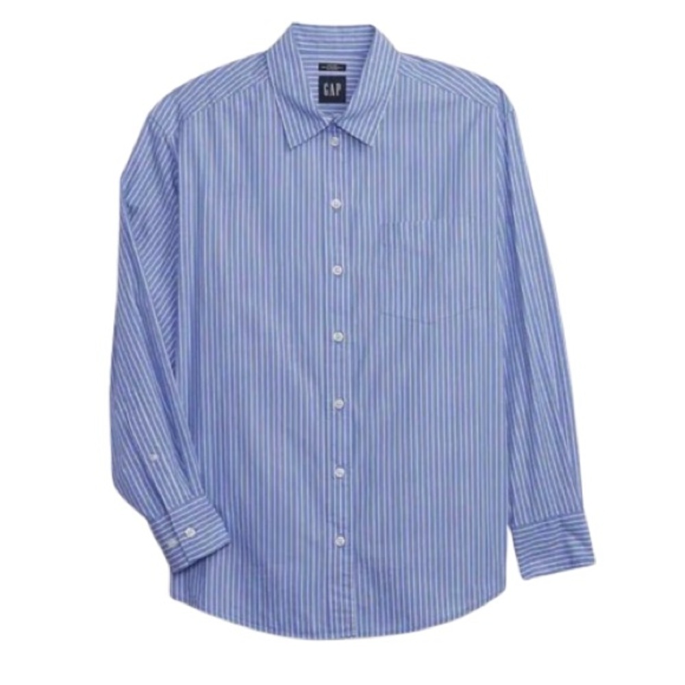 ❤️ GAP Fitted Boys Button Down Shirt Size S